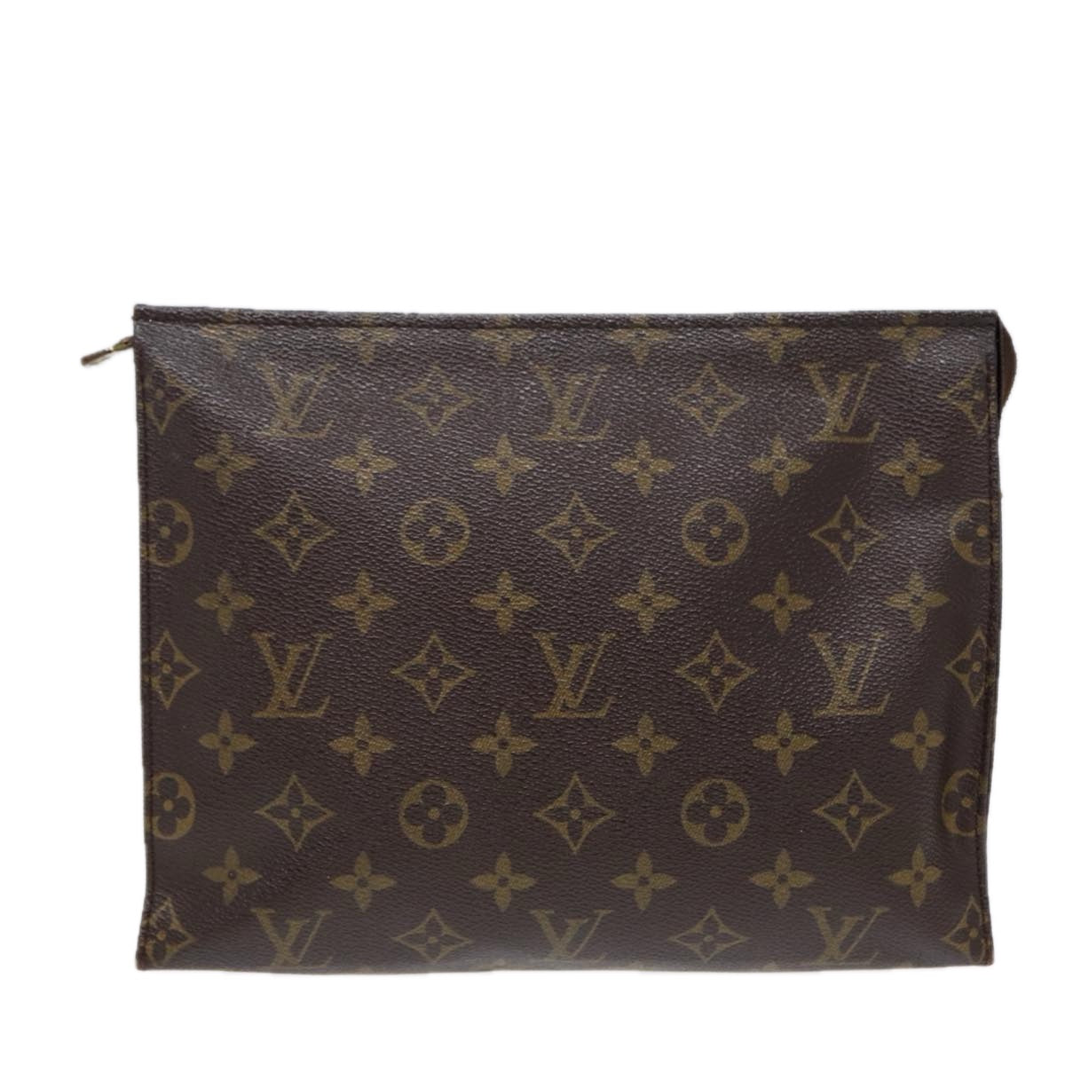 LOUIS VUITTON Monogram Poche Toilette 26 Pouch M47542 LV Auth 86807