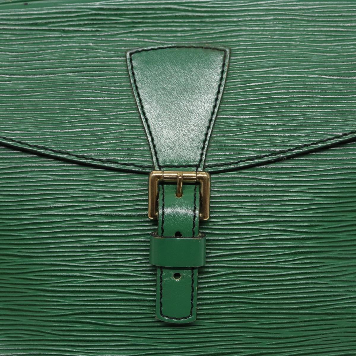 LOUIS VUITTON Epi Jeune Fille MM Shoulder Bag Green M52154 LV Auth 86815