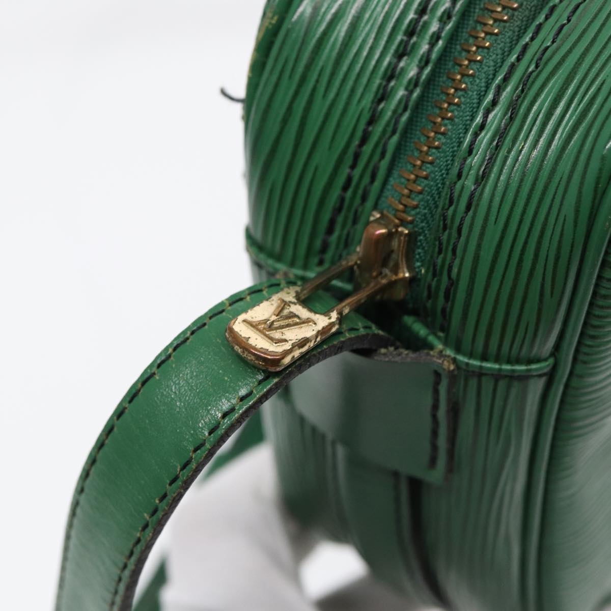 LOUIS VUITTON Epi Jeune Fille MM Shoulder Bag Green M52154 LV Auth 86815