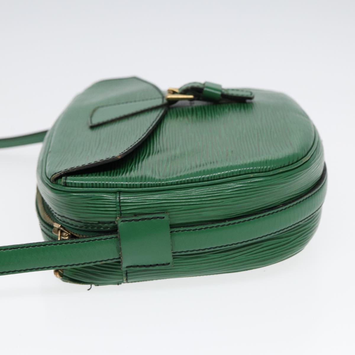 LOUIS VUITTON Epi Jeune Fille MM Shoulder Bag Green M52154 LV Auth 86815