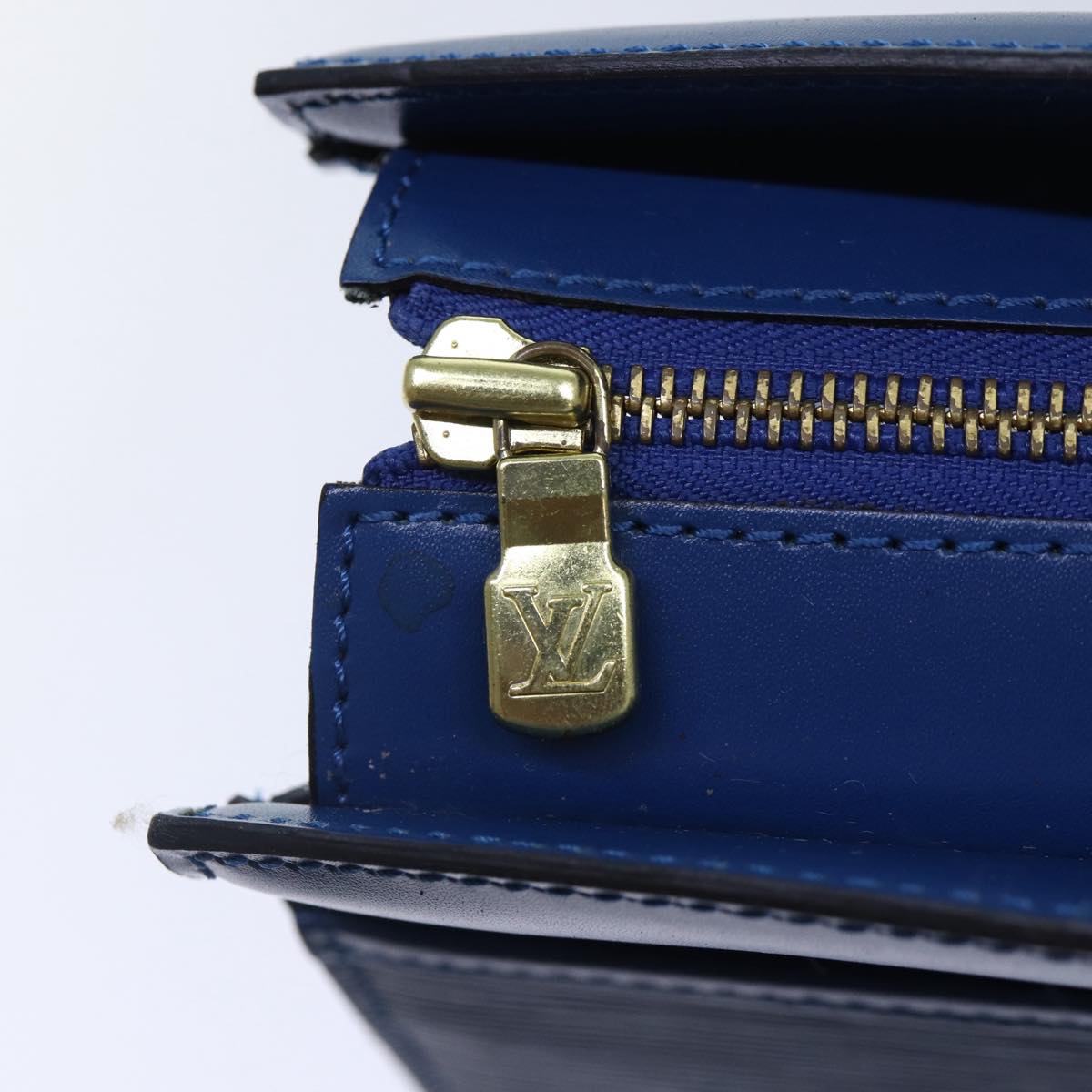 LOUIS VUITTON Epi Riviera Hand Bag Blue M48185 LV Auth 86851