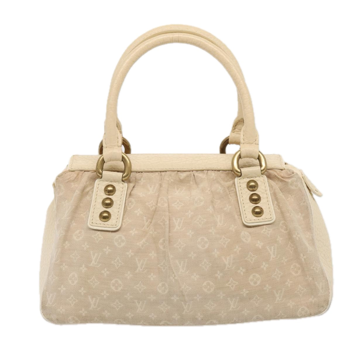 LOUIS VUITTON Monogram Mini Lin Trapeze PM Hand Bag Gris M40061 LV Auth 86858 - 0