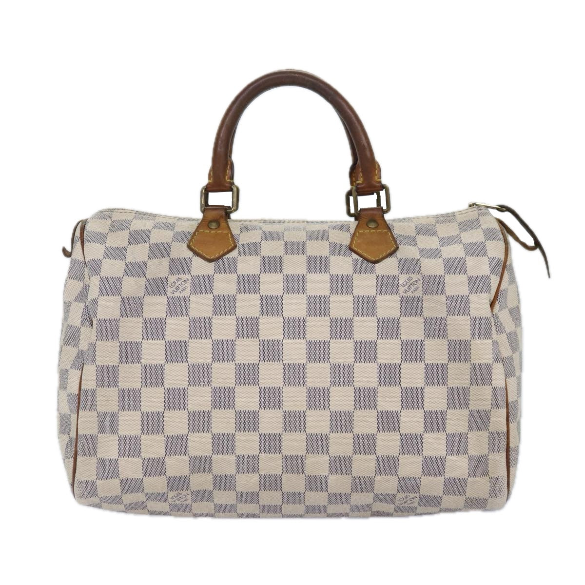 LOUIS VUITTON Damier Azur Speedy 30 Hand Bag N41533 LV Auth 86862