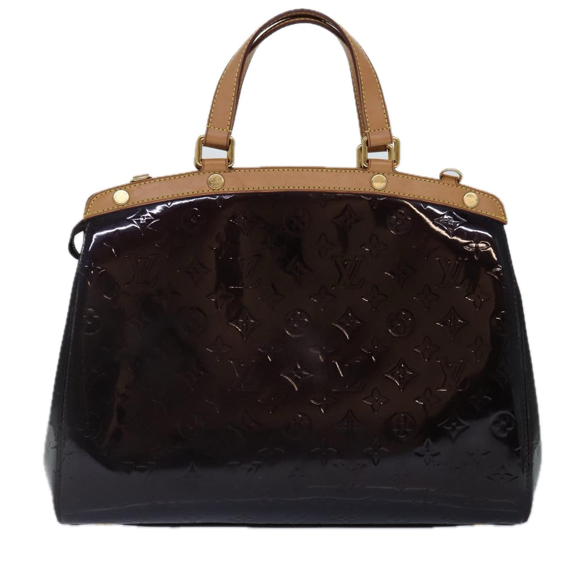 LOUIS VUITTON Vernis Blair GM Hand Bag 2way Terre Domble M91453 LV Auth 86869 - 0