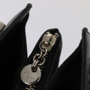 Salvatore Ferragamo Gancini Shoulder Bag Leather Black Silver Auth 86895-17