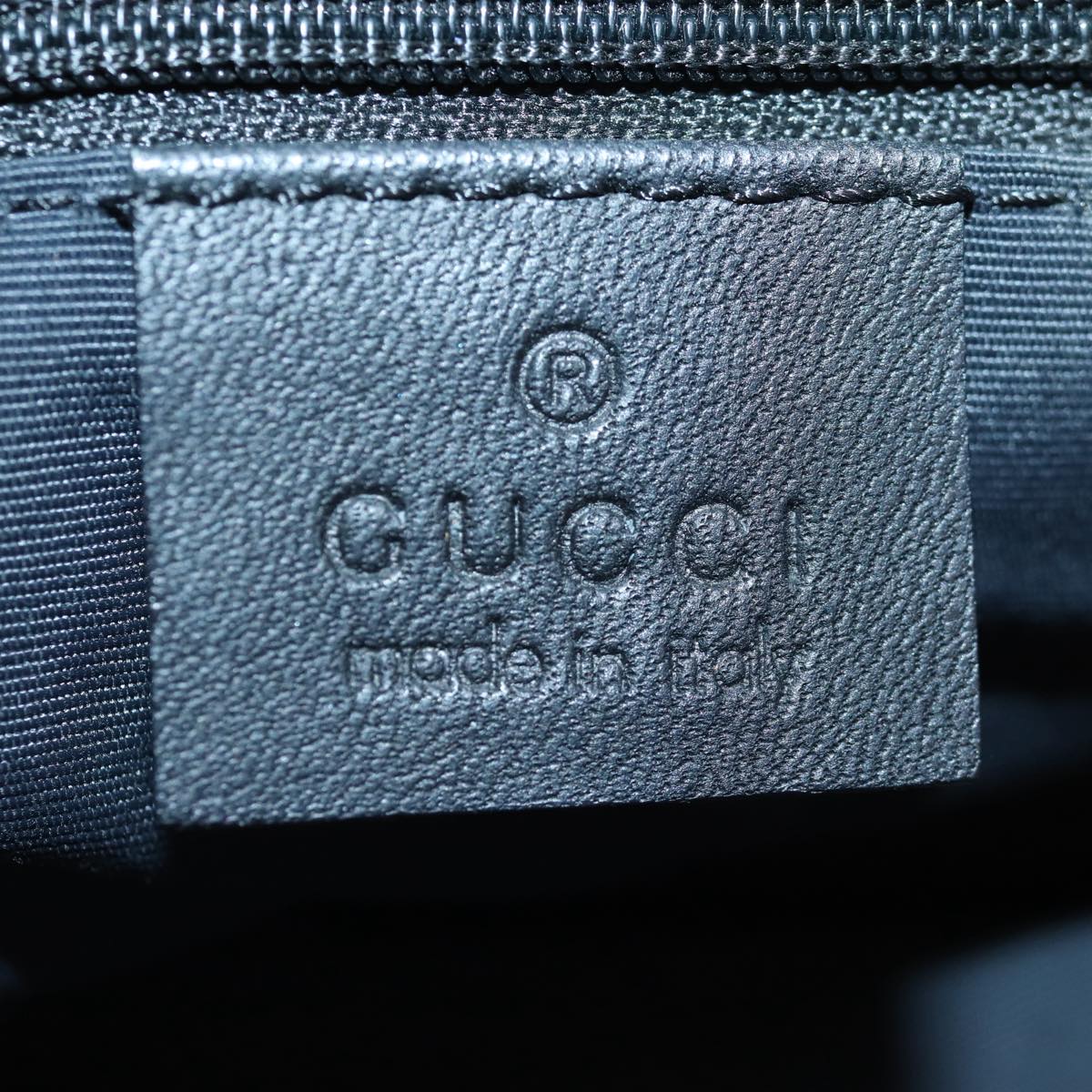 GUCCI GG Canvas Tote Bag Gray Silver 31243 Auth 86900