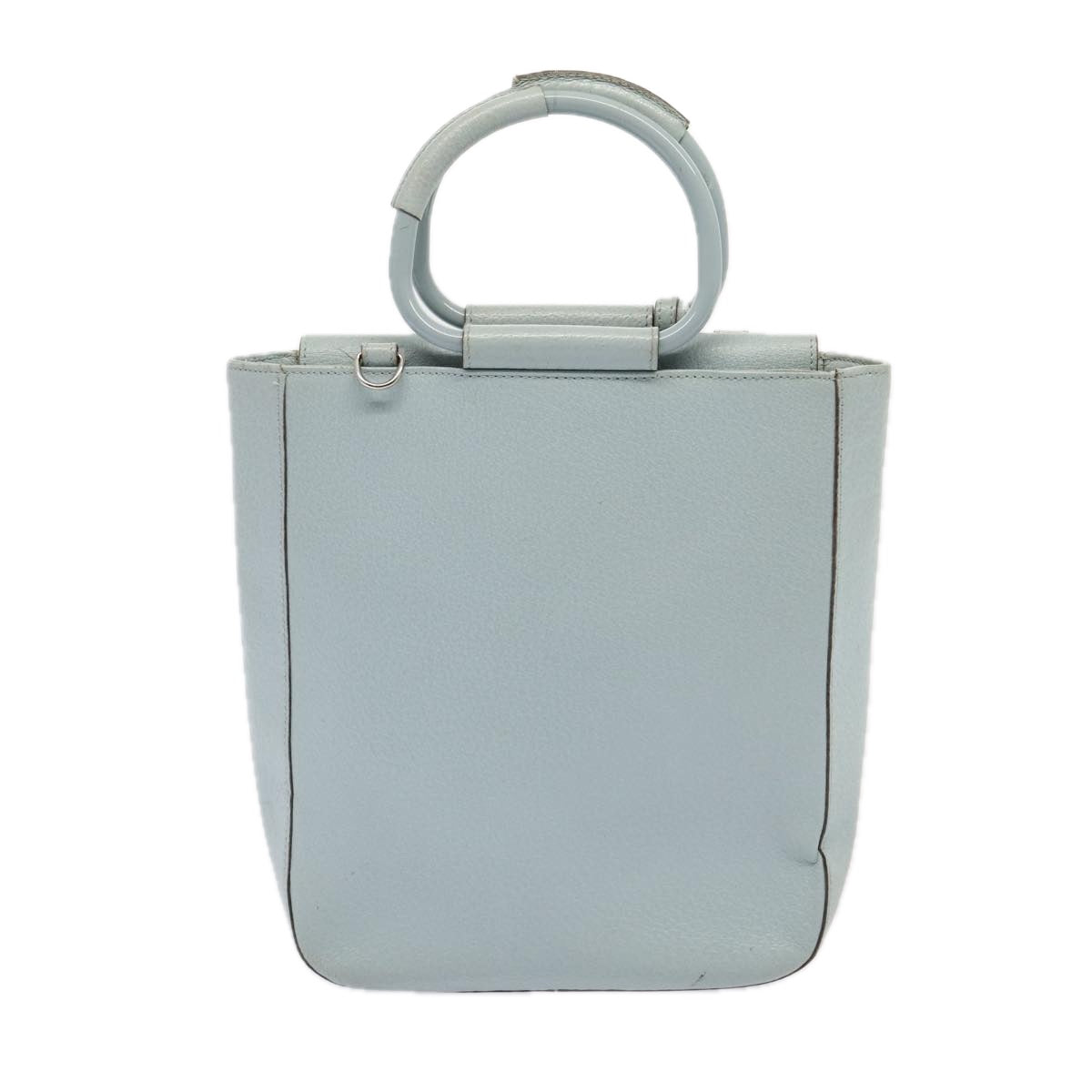 GUCCI Hand Bag Leather Light Blue 002 1118 0463 Auth 86903