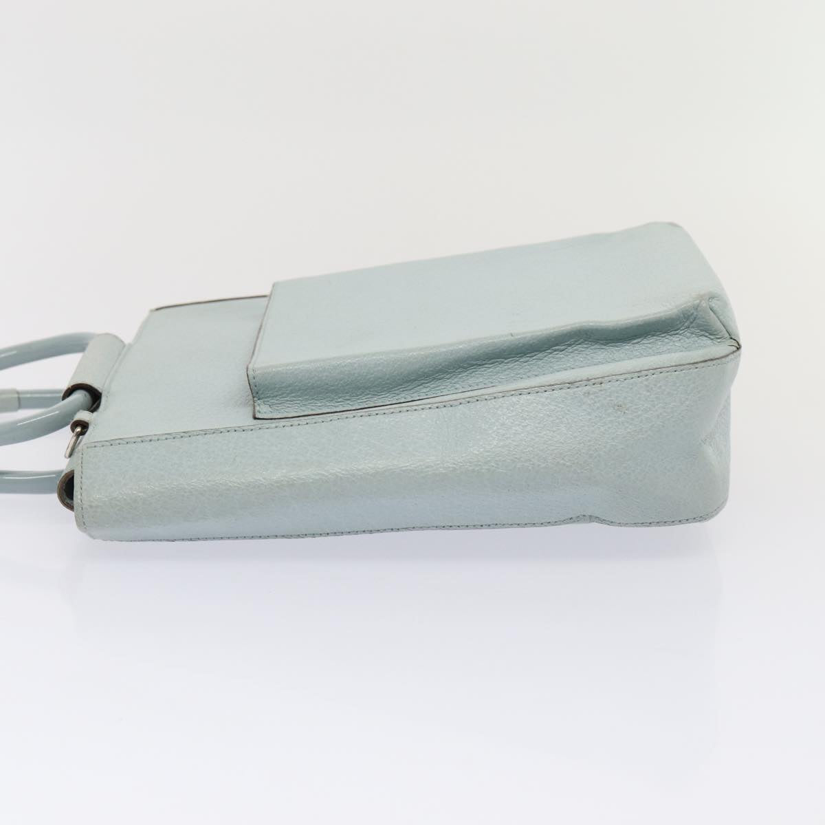 GUCCI Hand Bag Leather Light Blue 002 1118 0463 Auth 86903