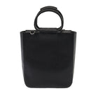 GUCCI Hand Bag Leather Black Silver 0021118 Auth 86904-2