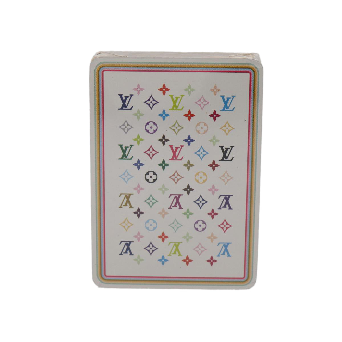 LOUIS VUITTON Monogram Multicolor Playing Cards Black White LV Auth 86951 - 0