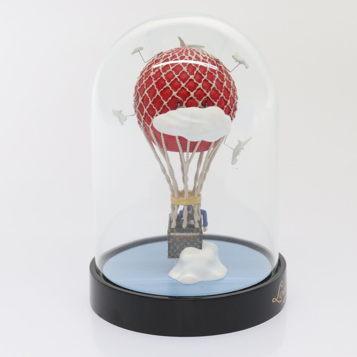 LOUIS VUITTON Snow Globe balloon VIP Only Clear Red LV Auth 86952