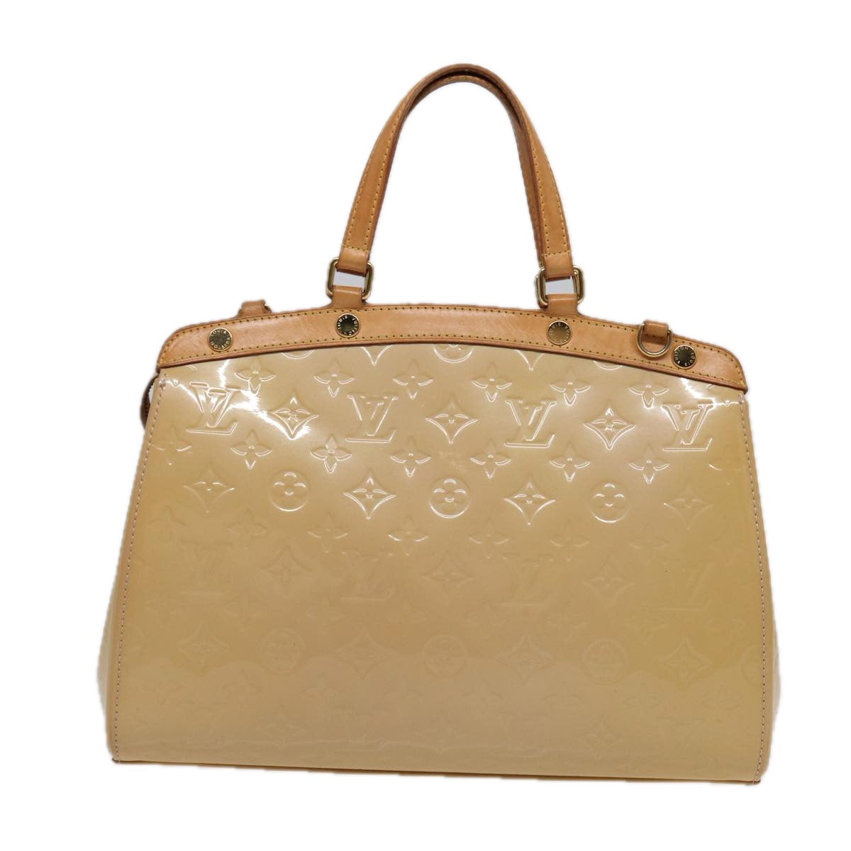 LOUIS VUITTON Monogram Vernis Blair MM Hand Bag Citrin M90108 LV Auth 86979