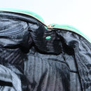PRADA Hand Bag Nylon Green Gold Auth 86987-12
