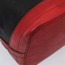 LOUIS VUITTON Epi Noe Shoulder Bag Bicolor Black Red M44017 LV Auth 86988-14