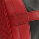 LOUIS VUITTON Epi Noe Shoulder Bag Bicolor Black Red M44017 LV Auth 86988-17