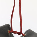 LOUIS VUITTON Epi Noe Shoulder Bag Bicolor Black Red M44017 LV Auth 86988-10