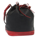 LOUIS VUITTON Epi Noe Shoulder Bag Bicolor Black Red M44017 LV Auth 86988-1