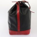 LOUIS VUITTON Epi Noe Shoulder Bag Bicolor Black Red M44017 LV Auth 86988-4