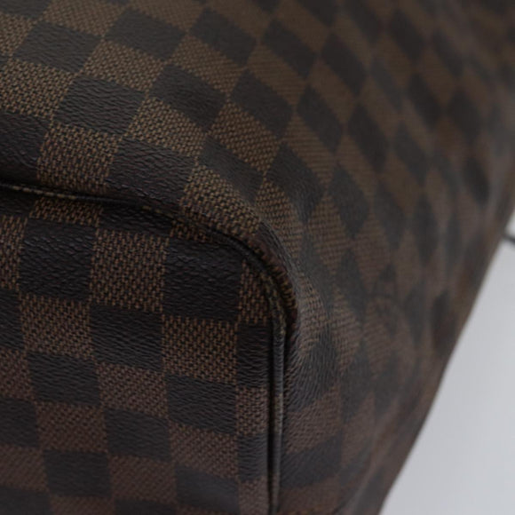 LOUIS VUITTON Damier Ebene Neverfull GM Tote Bag N51106 LV Auth 86989SA