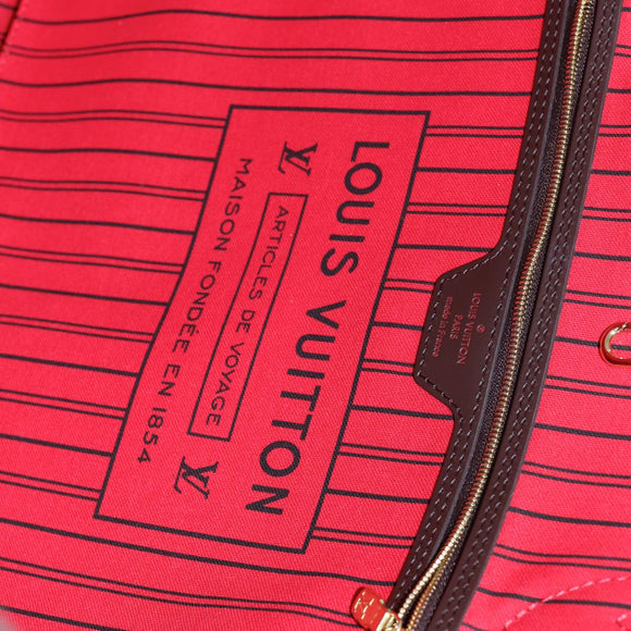 LOUIS VUITTON Damier Ebene Neverfull GM Tote Bag N51106 LV Auth 86989SA
