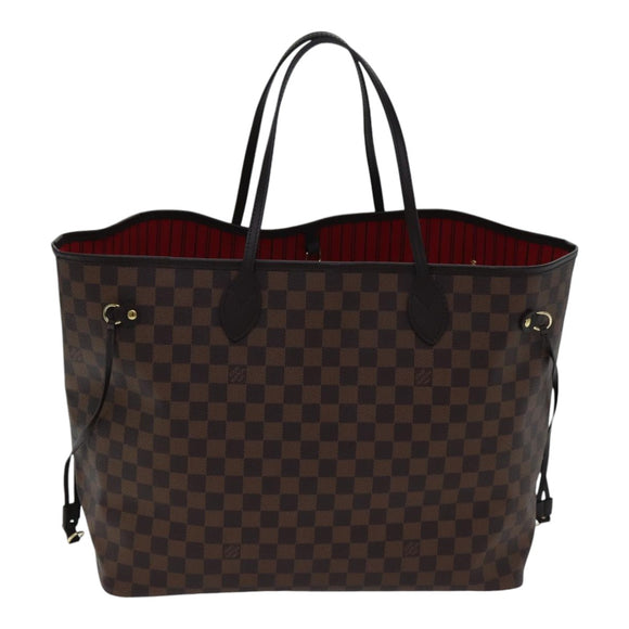 LOUIS VUITTON Damier Ebene Neverfull GM Tote Bag N51106 LV Auth 86989SA