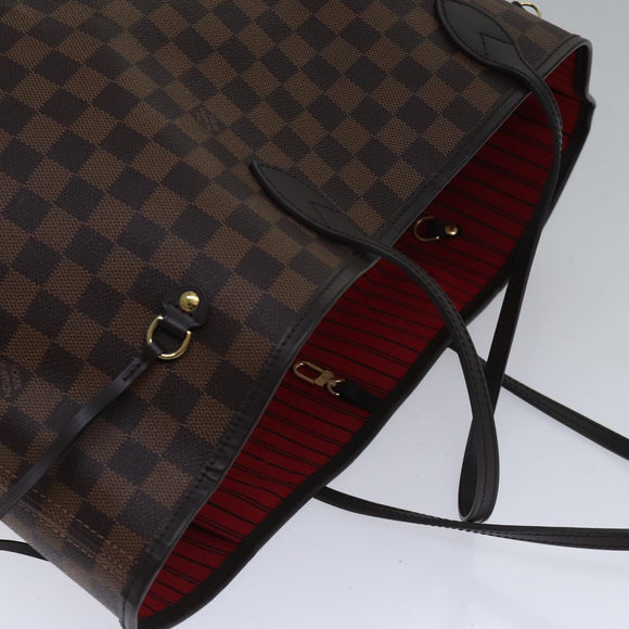 LOUIS VUITTON Damier Ebene Neverfull GM Tote Bag N51106 LV Auth 86989SA