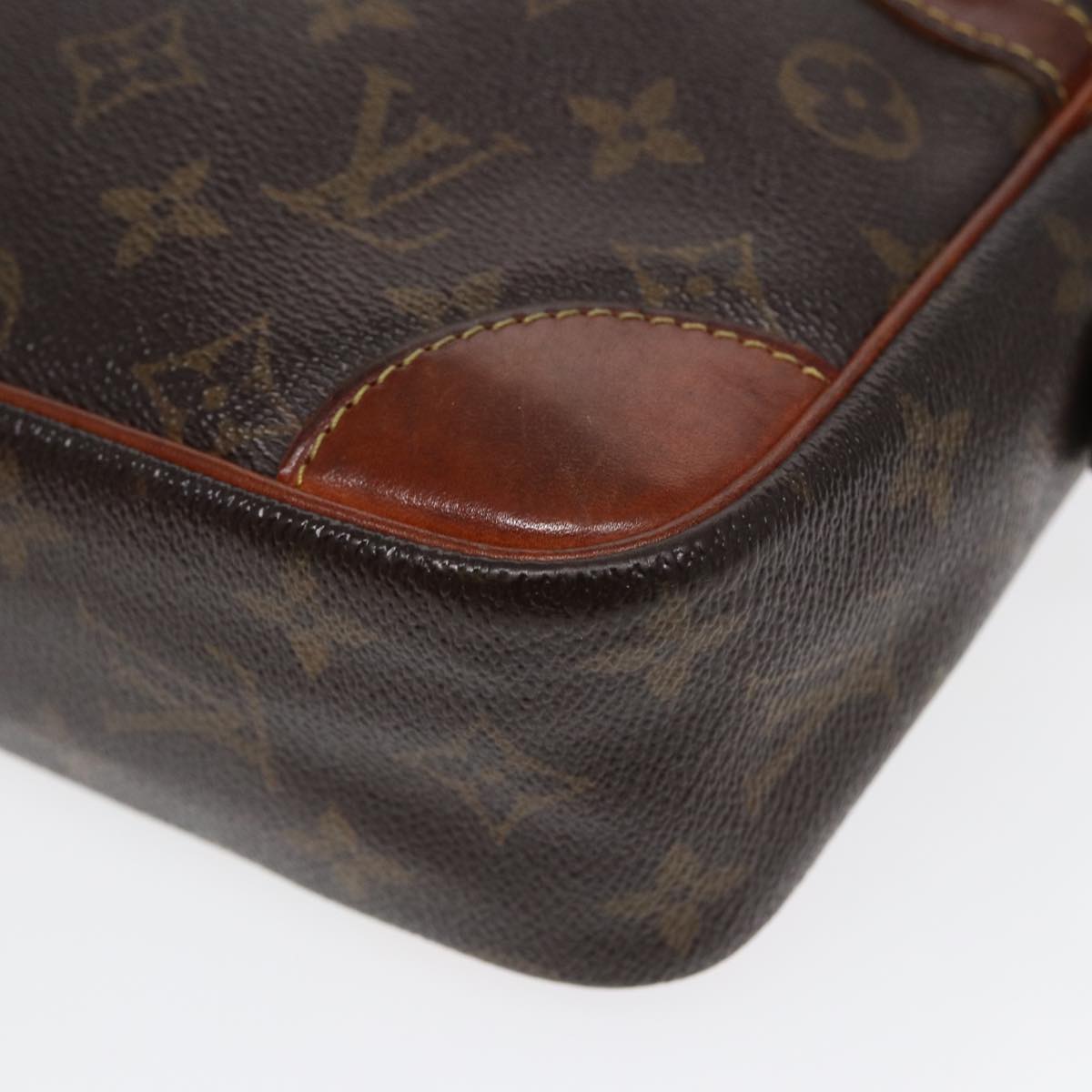 LOUIS VUITTON Monogram Compiegne 28 Clutch Bag M51845 LV Auth 87016