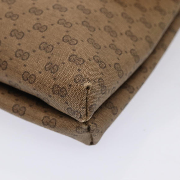 GUCCI Micro GG Supreme Shoulder Bag PVC Beige Gold 49 007 5548 Auth 87020