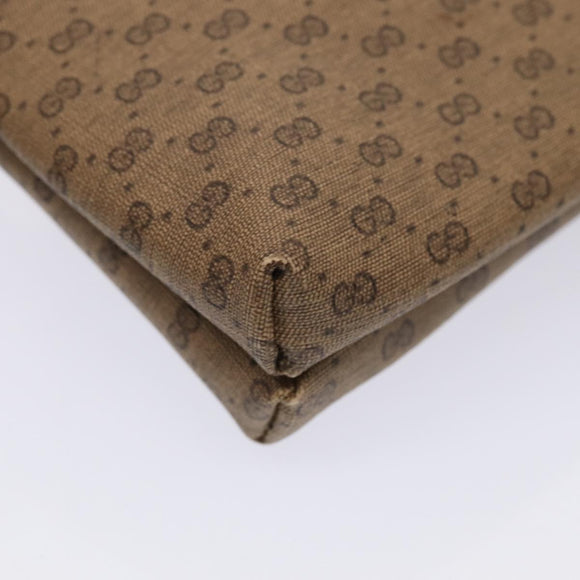 GUCCI Micro GG Supreme Shoulder Bag PVC Beige Gold 49 007 5548 Auth 87020