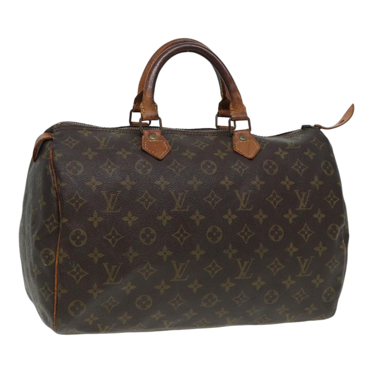 LOUIS VUITTON Monogram Speedy 35 Hand Bag Vintage M41524 LV Auth 87030