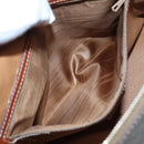 CELINE Macadam Canvas Hand Bag PVC Leather Brown Gold Auth 87042-22