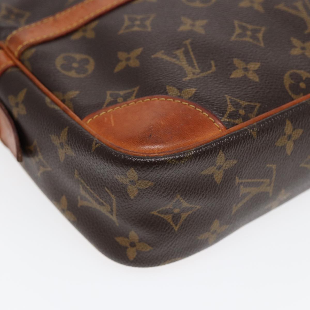 LOUIS VUITTON Monogram Compiegne 28 Clutch Bag M51845 LV Auth 87047