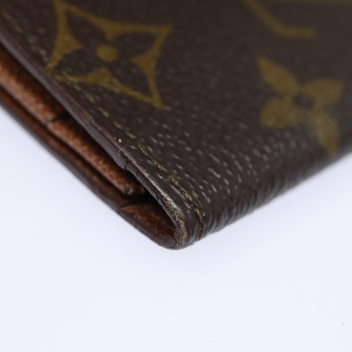 LOUIS VUITTON Monogram Porte Cartes Credit Billfold Wallet M60825 LV Auth 87051