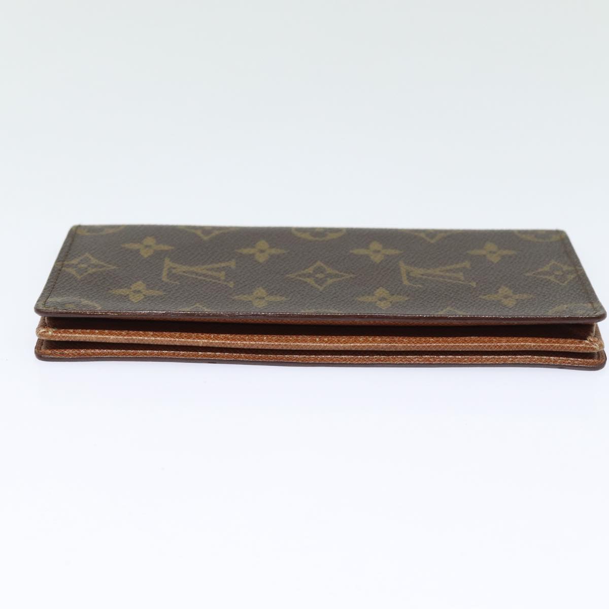 LOUIS VUITTON Monogram Porte Cartes Credit Billfold Wallet M60825 LV Auth 87051