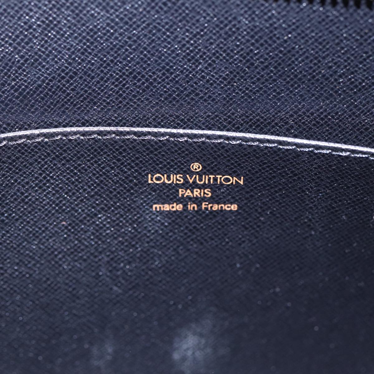 LOUIS VUITTON Epi Pochette Homme Clutch Bag Black Noir M52522 LV Auth 87065