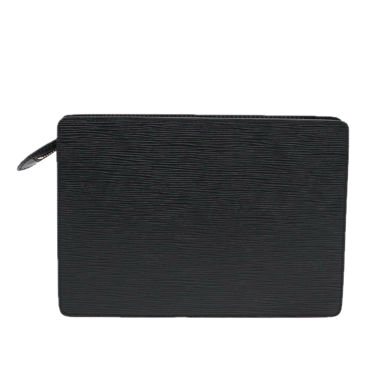 LOUIS VUITTON Epi Pochette Homme Clutch Bag Black Noir M52522 LV Auth 87065 - 0