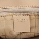 CELINE Shoulder Bag Nylon Beige Gold Auth 87076-17