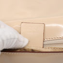 CELINE Shoulder Bag Nylon Beige Gold Auth 87076-12