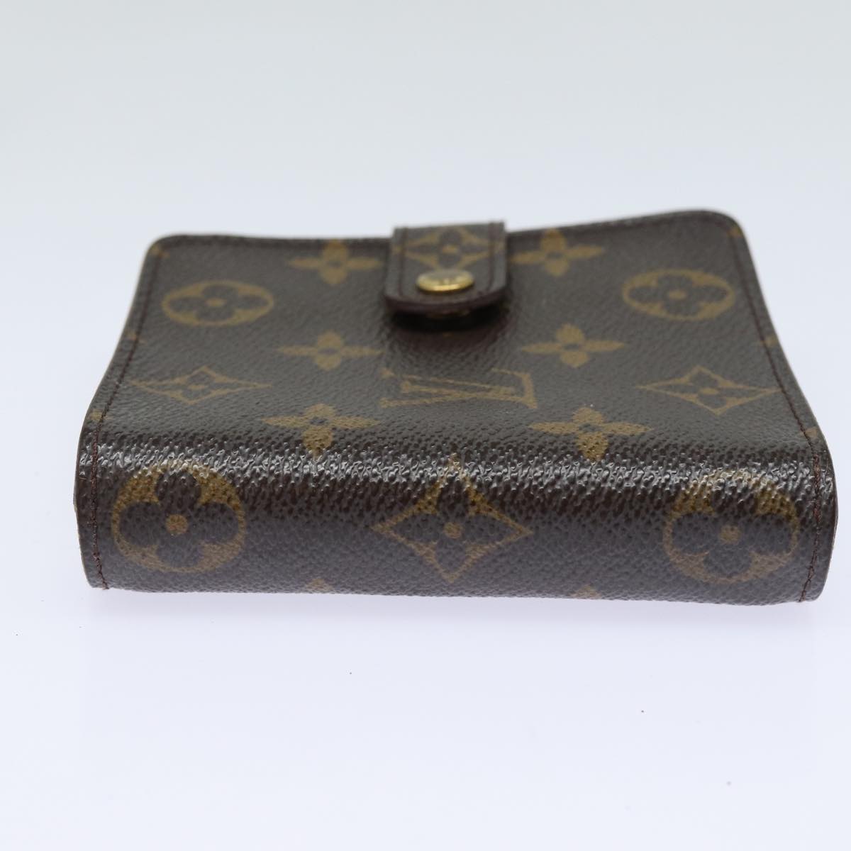 LOUIS VUITTON Monogram Compact Zip Wallet M61667 LV Auth 87079