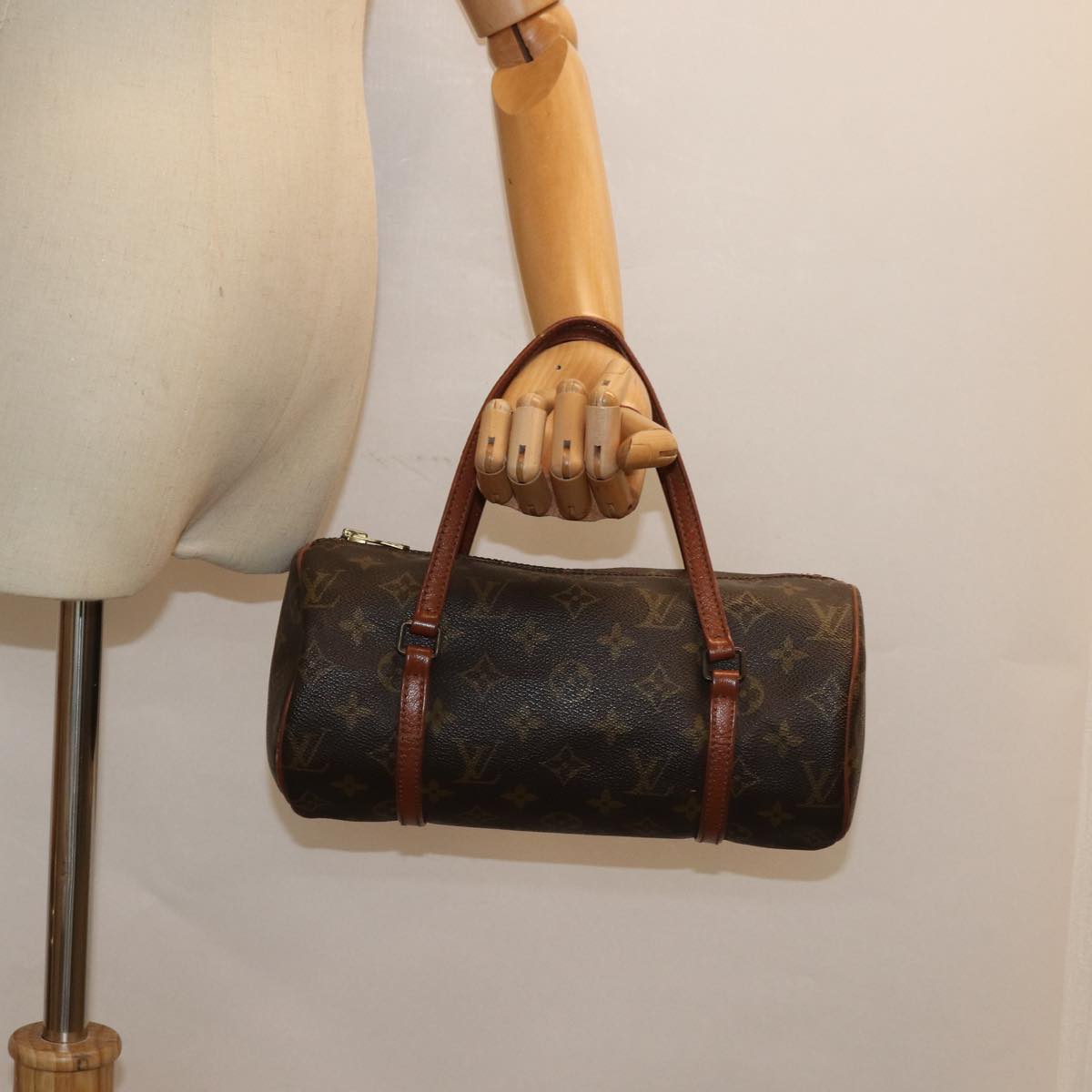 LOUIS VUITTON Monogram Papillon 26 Hand Bag Vintage M51386 LV Auth 87082