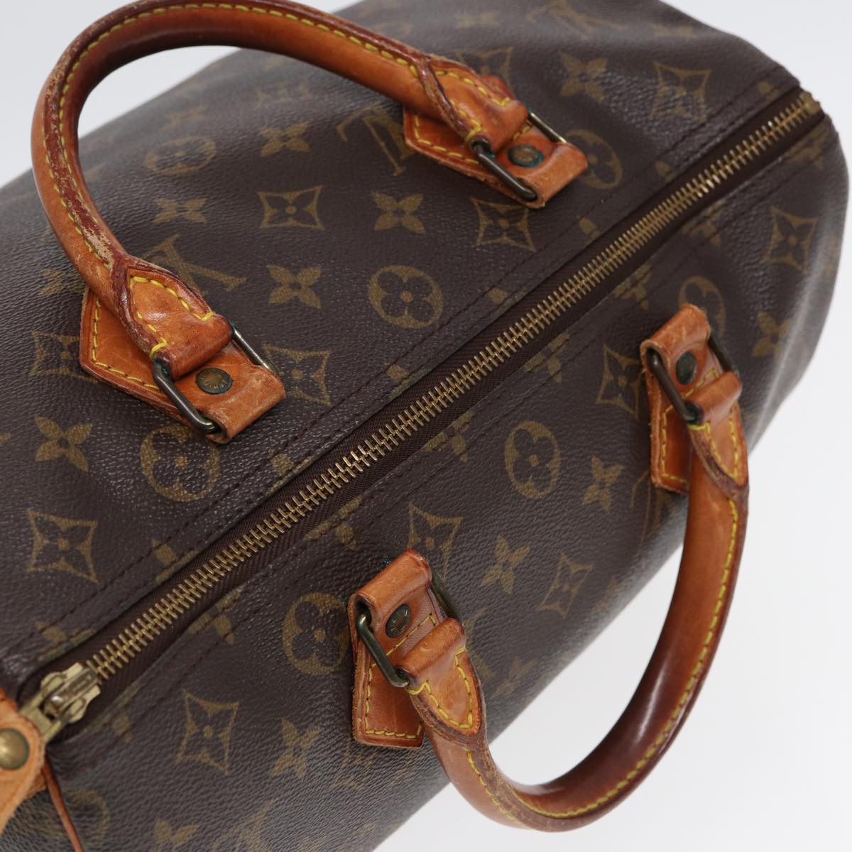 LOUIS VUITTON Monogram Speedy 30 Hand Bag M41526 LV Auth 87100