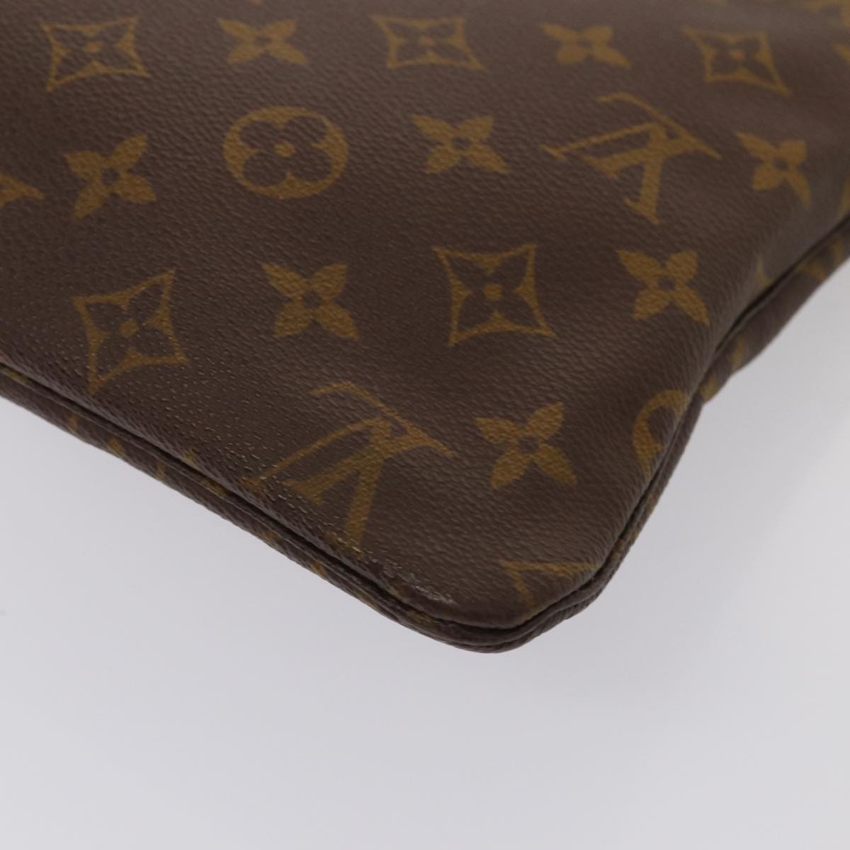 LOUIS VUITTON Monogram Pochette Priant Clutch Bag M51805 LV Auth 87133