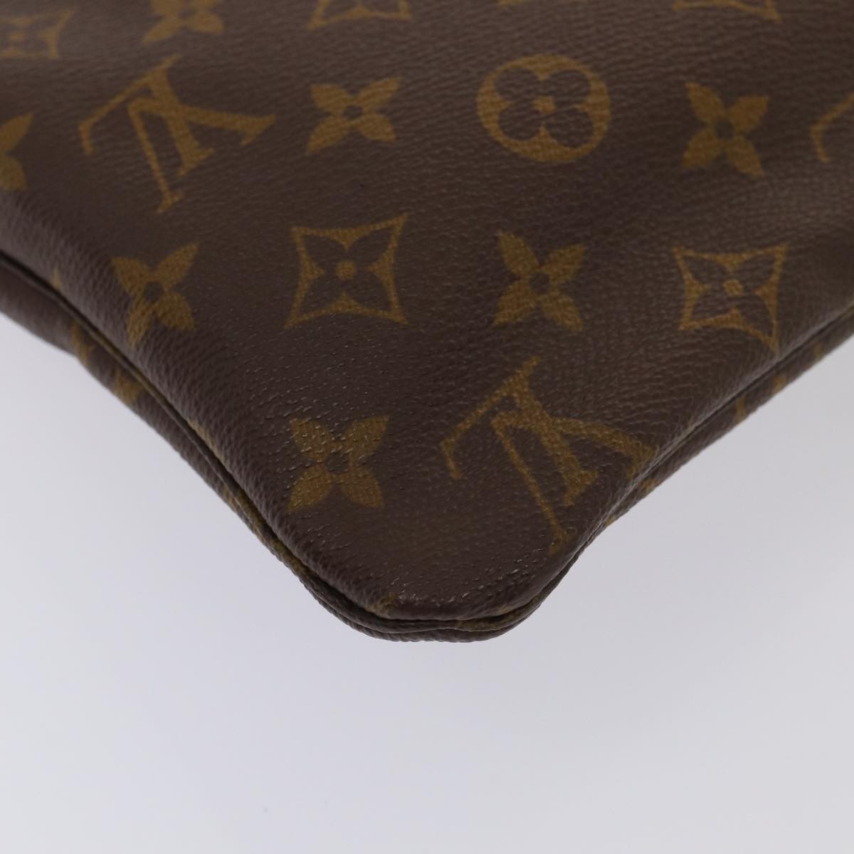 LOUIS VUITTON Monogram Pochette Priant Clutch Bag M51805 LV Auth 87133