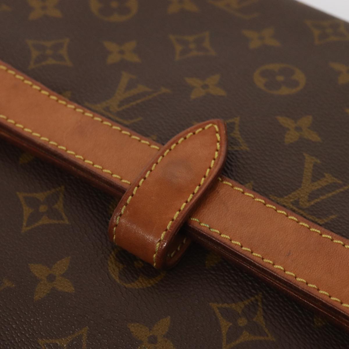 LOUIS VUITTON Monogram Pochette Priant Clutch Bag M51805 LV Auth 87133