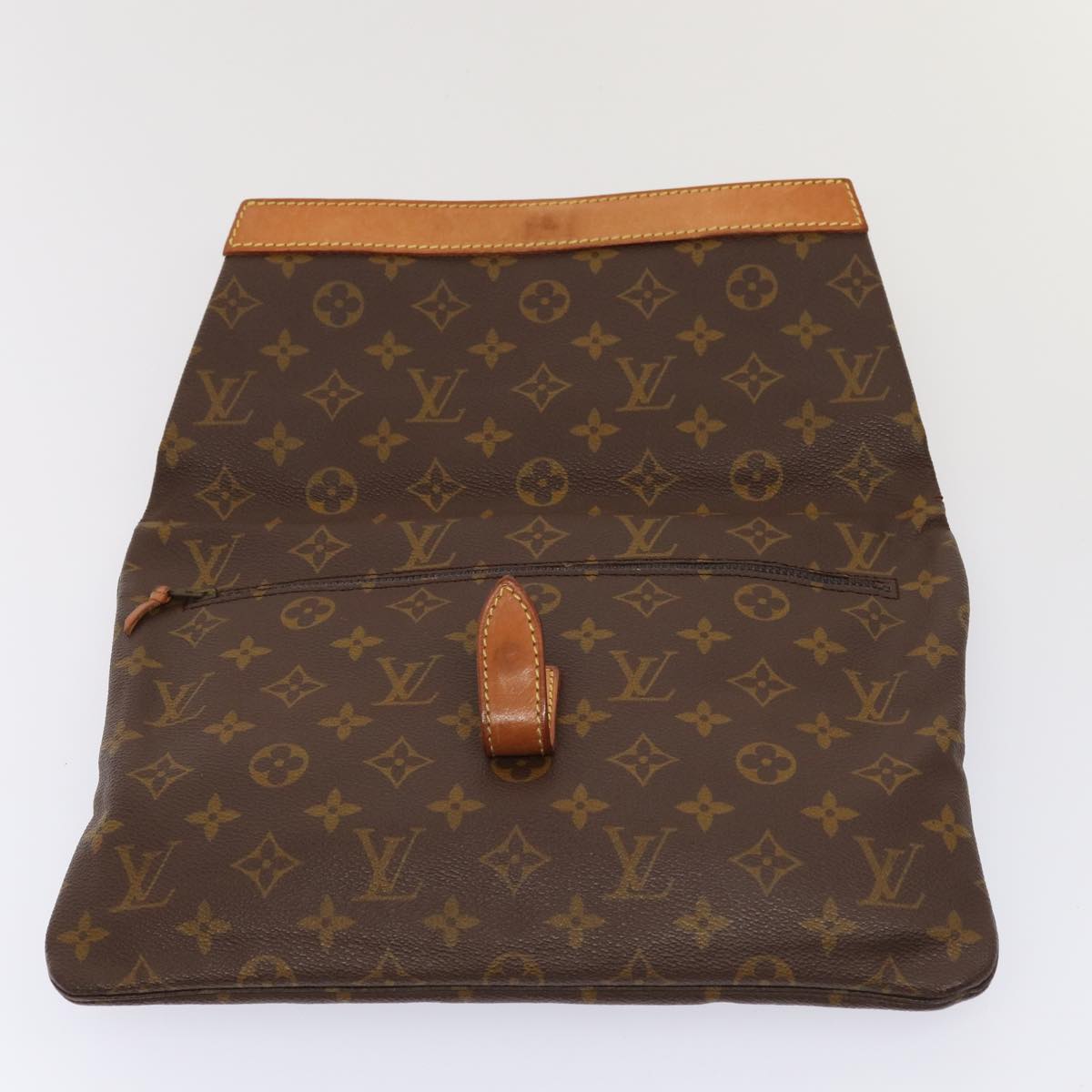 LOUIS VUITTON Monogram Pochette Priant Clutch Bag M51805 LV Auth 87133