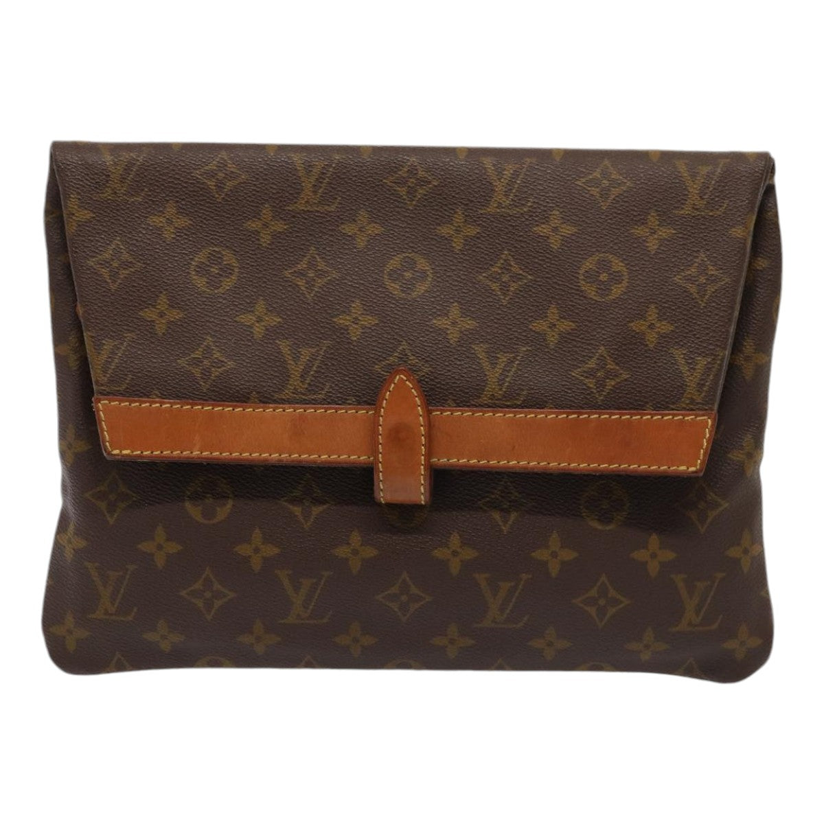 LOUIS VUITTON Monogram Pochette Priant Clutch Bag M51805 LV Auth 87133 - 0