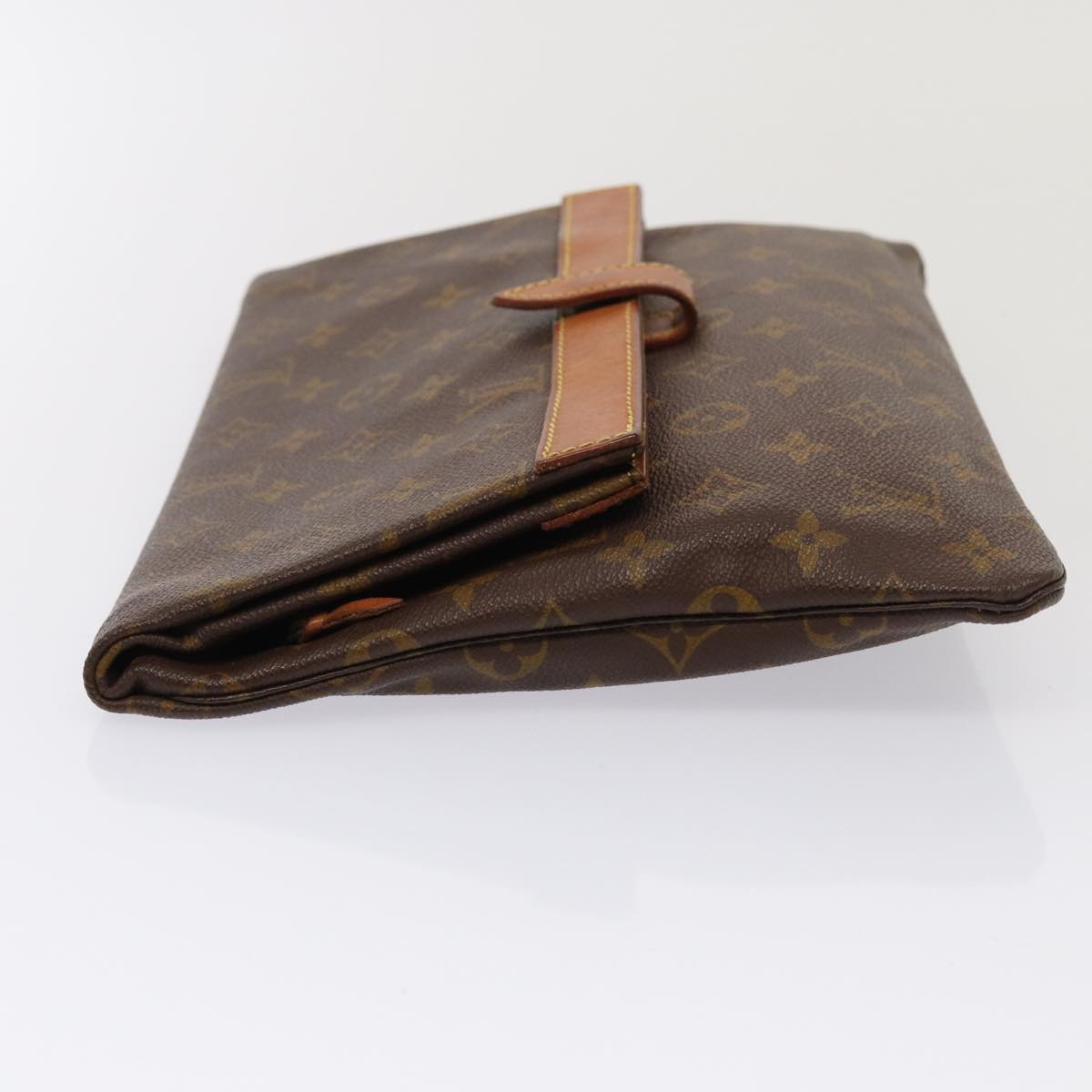 LOUIS VUITTON Monogram Pochette Priant Clutch Bag M51805 LV Auth 87133