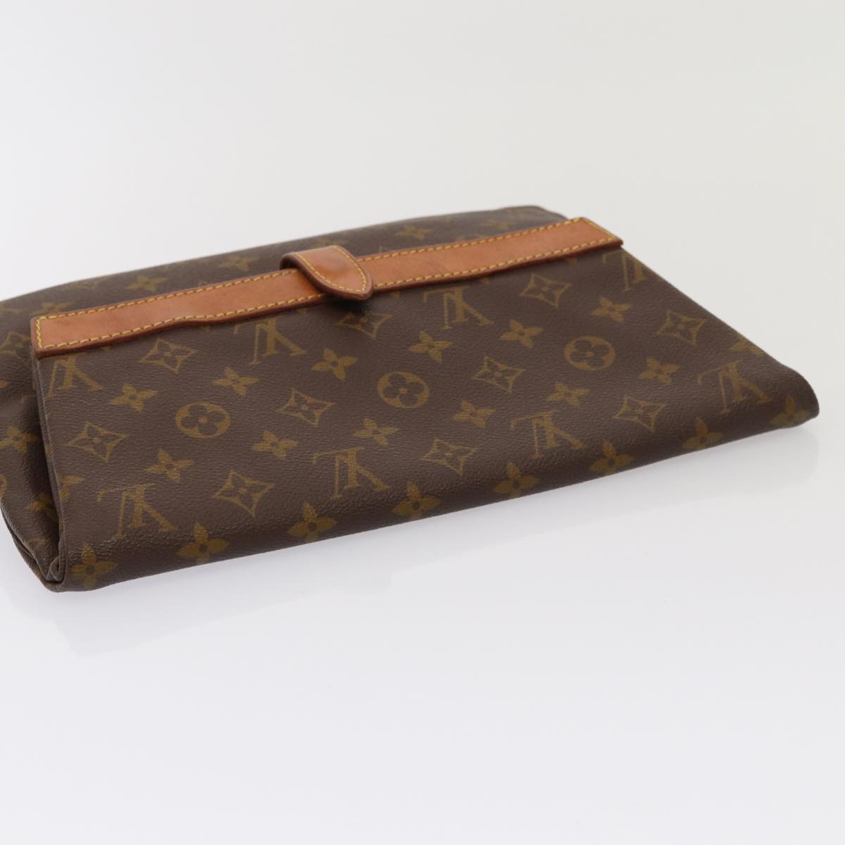 LOUIS VUITTON Monogram Pochette Priant Clutch Bag M51805 LV Auth 87133