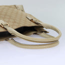 GUCCI GG Canvas Hand Bag Beige 124260 Auth 87164-7