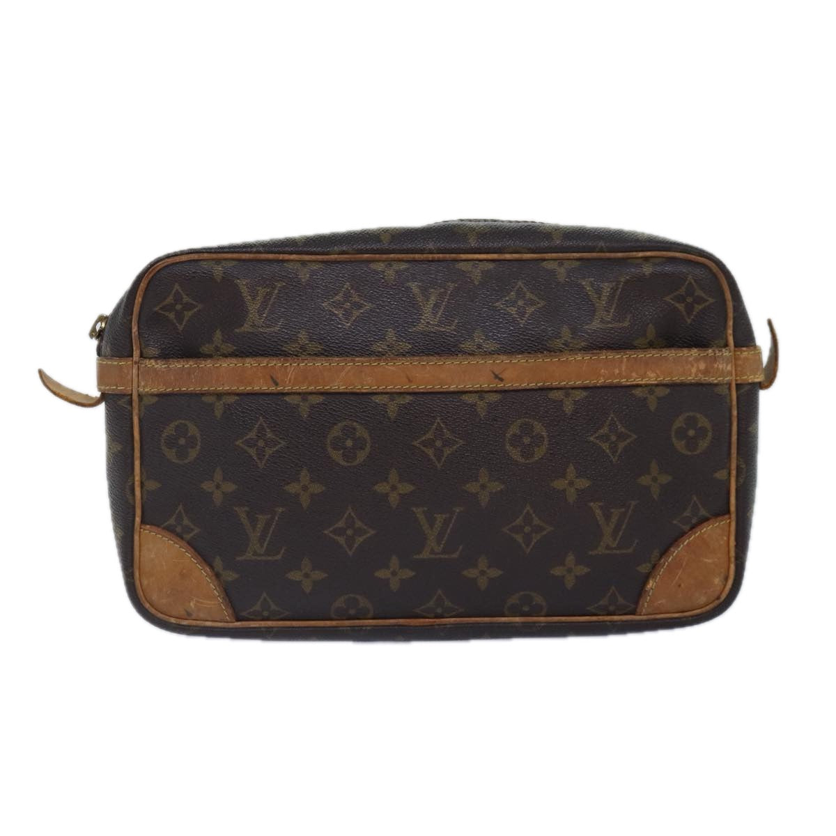 LOUIS VUITTON Monogram Compiegne 28 Clutch Bag M51845 LV Auth 87168